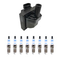 Set of 8 Hitachi Ignition Coils & Bosch Double Iridium Spark Plugs for P30 Tahoe