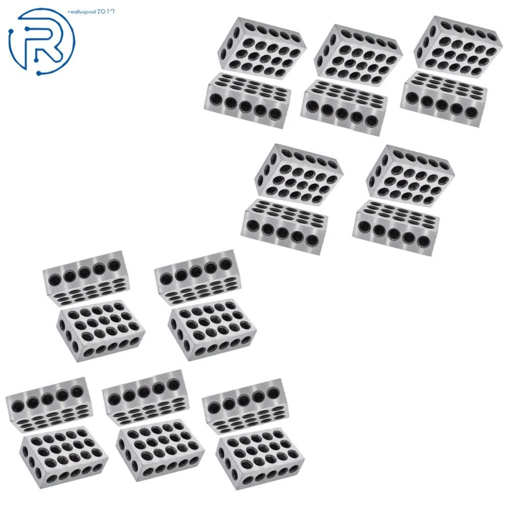 10 Matched Pairs 1-2-3 Blocks for Machinists (.0002" Ultra Precision)
