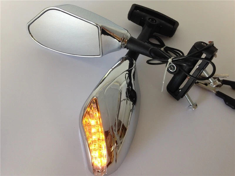 Yellow LED Mirror Lights for Suzuki GSXR 600 750 1000 Hayabusa SV650S TL1000R