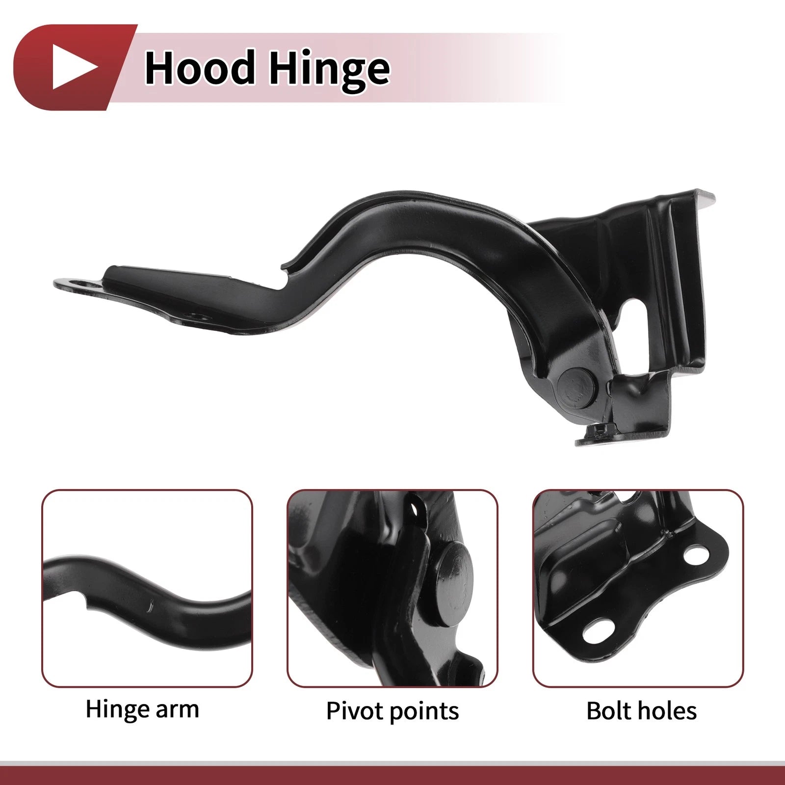 Hood Hinge for Toyota Yaris (2017–2018) Left Side, 1 pcs