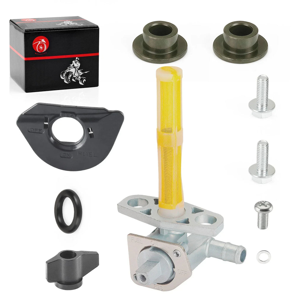 Fuel Valve Petcock + Fuel Mark Plate 2 x for Honda TRX450R (2004–2009)