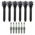 Set of 6 Ignition Coils & NGK Laser Iridium Spark Plugs for Pacifica Durango V6