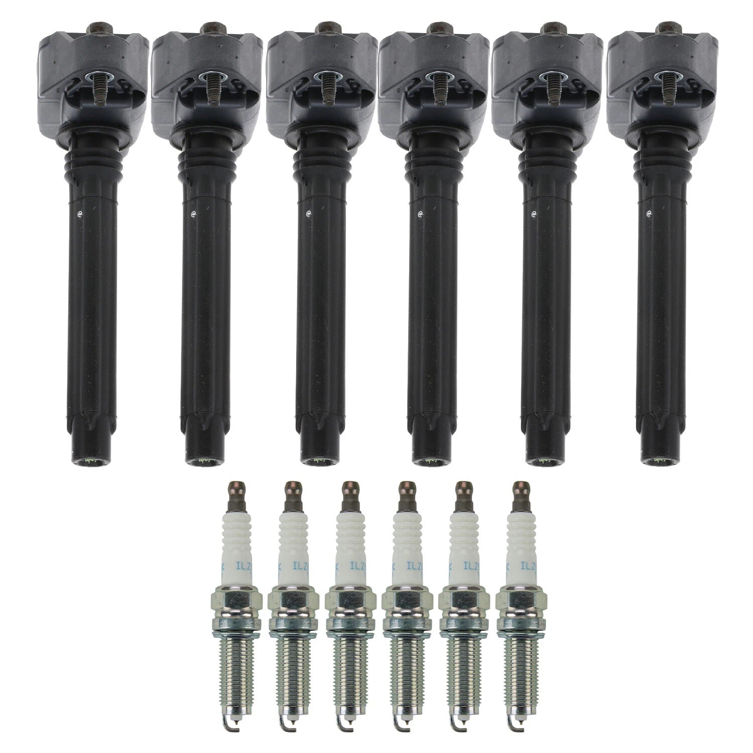 Set of 6 Ignition Coils & NGK Laser Iridium Spark Plugs for Pacifica Durango V6