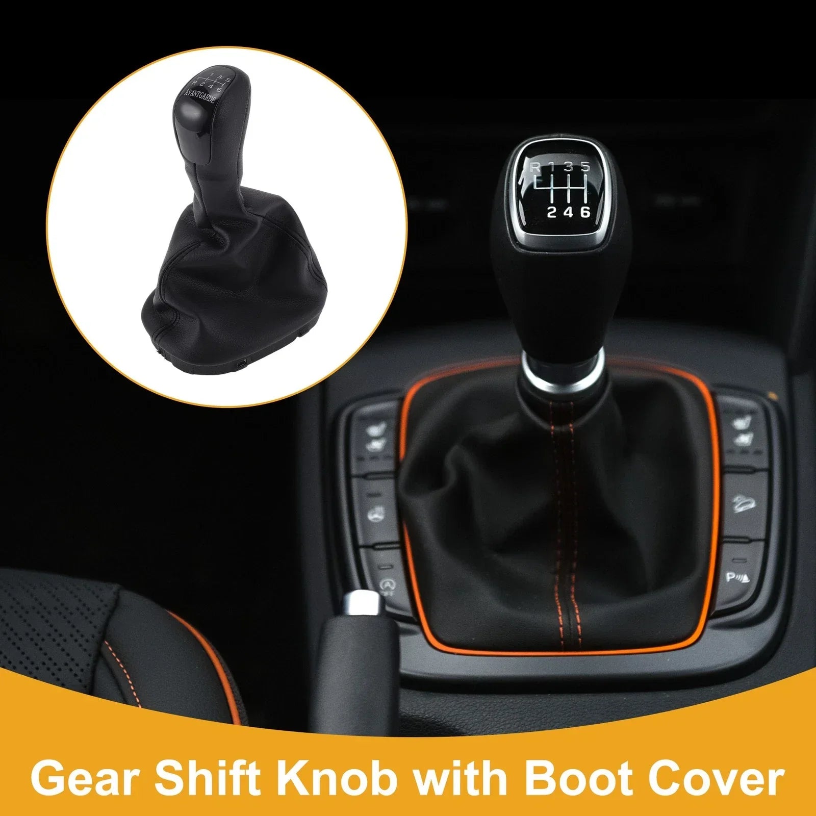 6 Speed Gear Shifter Knob & Cover for Mercedes-Benz C-Class (2001-2007)