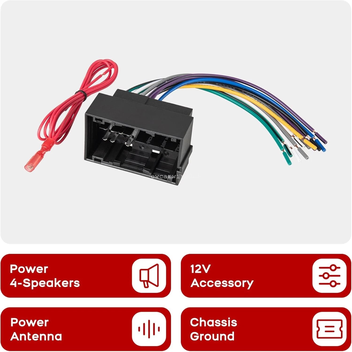 Aftermarket Radio Wiring Harness for Jeep Wrangler JL (2018–2020)