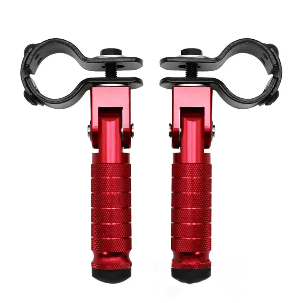 Motorcycle Rearsets Red Footrest Pegs for Universal Models