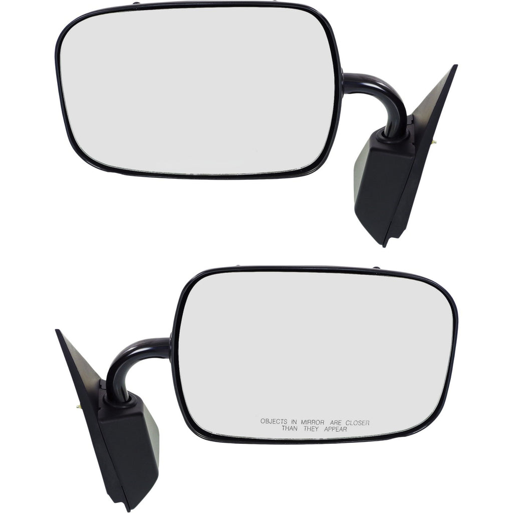 Manual Side View Mirrors Pair for Chevy Suburban, Blazer, GMC Yukon