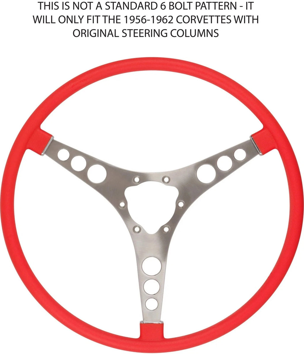 Steering Wheel Replacement for 1956–1957 Chevrolet Corvette Venetian Red