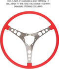 Steering Wheel Replacement for 1956–1957 Chevrolet Corvette Venetian Red