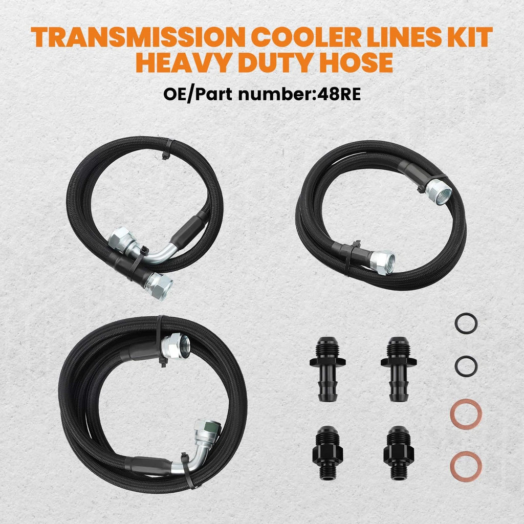 Transmission Cooler Lines Kit for Dodge Ram Cummins 5.9L (2003–2007)