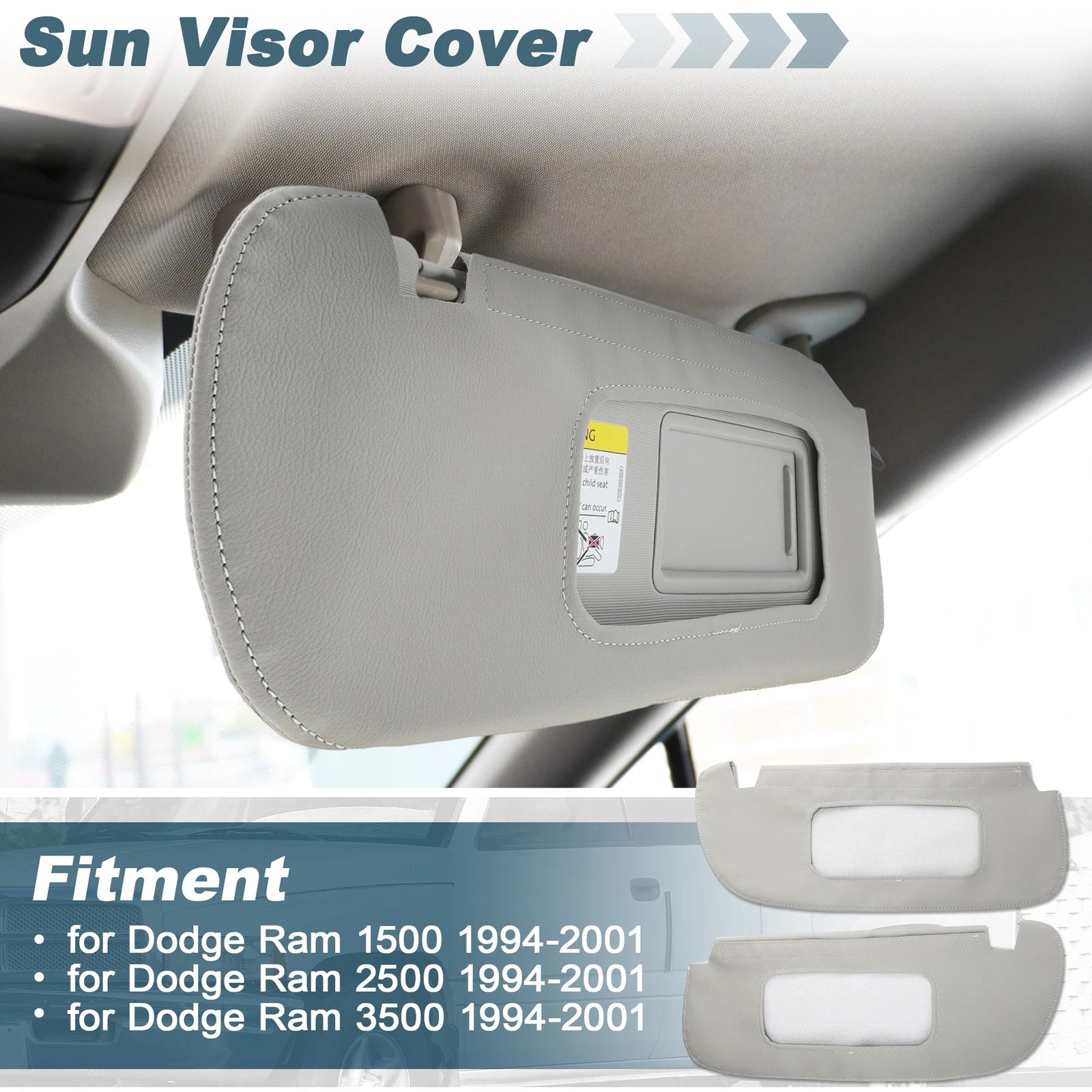 Sun Visor Cover for Dodge Ram 1500 2500 (1994–2001)