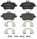 Set of 4 Brembo Rear Low-Met Brake Pads for Mercedes C117 CLA250 (2014–2019)