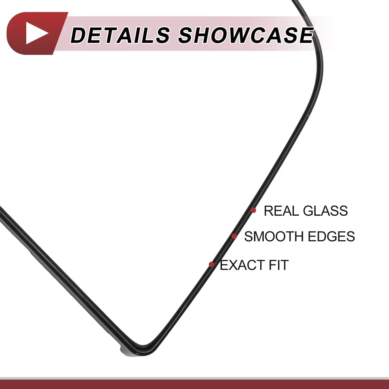 Right Passenger Side Upper Mirror Glass Replacement for Chevrolet