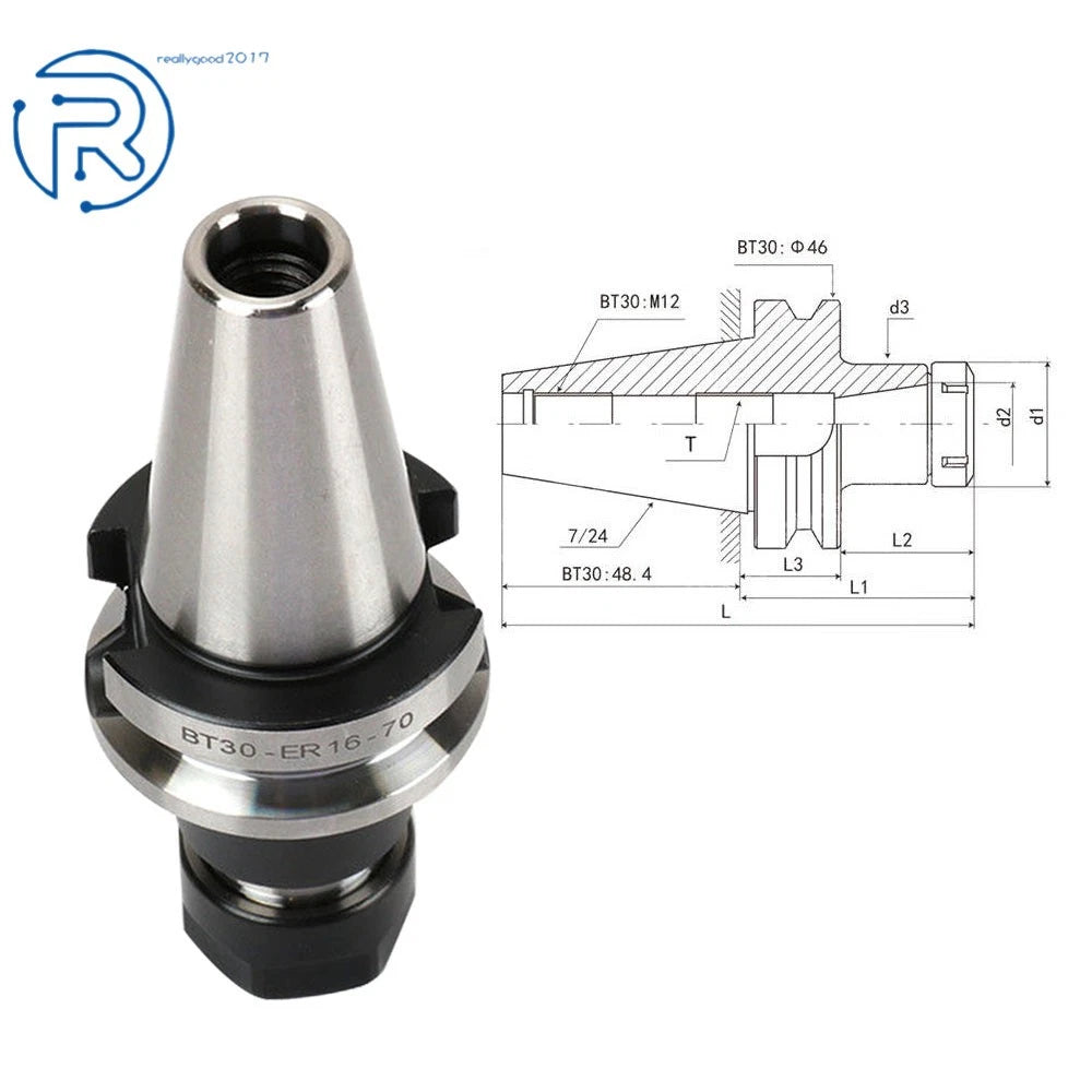 Set of 4 Collet Chucks for BT30