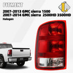 Tail Light Brake Lamp Left Driver Side for GMC Sierra 1500 2500HD 3500HD (2007–2013)