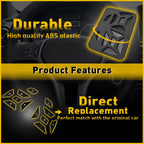 12PCS Black Wheel Steering Button Trim for Mercedes Benz E Class