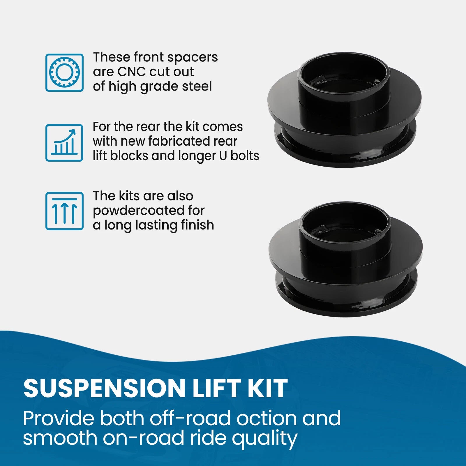3" Front 2" Rear Leveling Lift Kit for Chevy Silverado GMC Sierra (1999–2006)