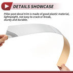 6 Pcs Door Pillar Window Trim for Nissan Maxima (2009–2015) Silver Tone
