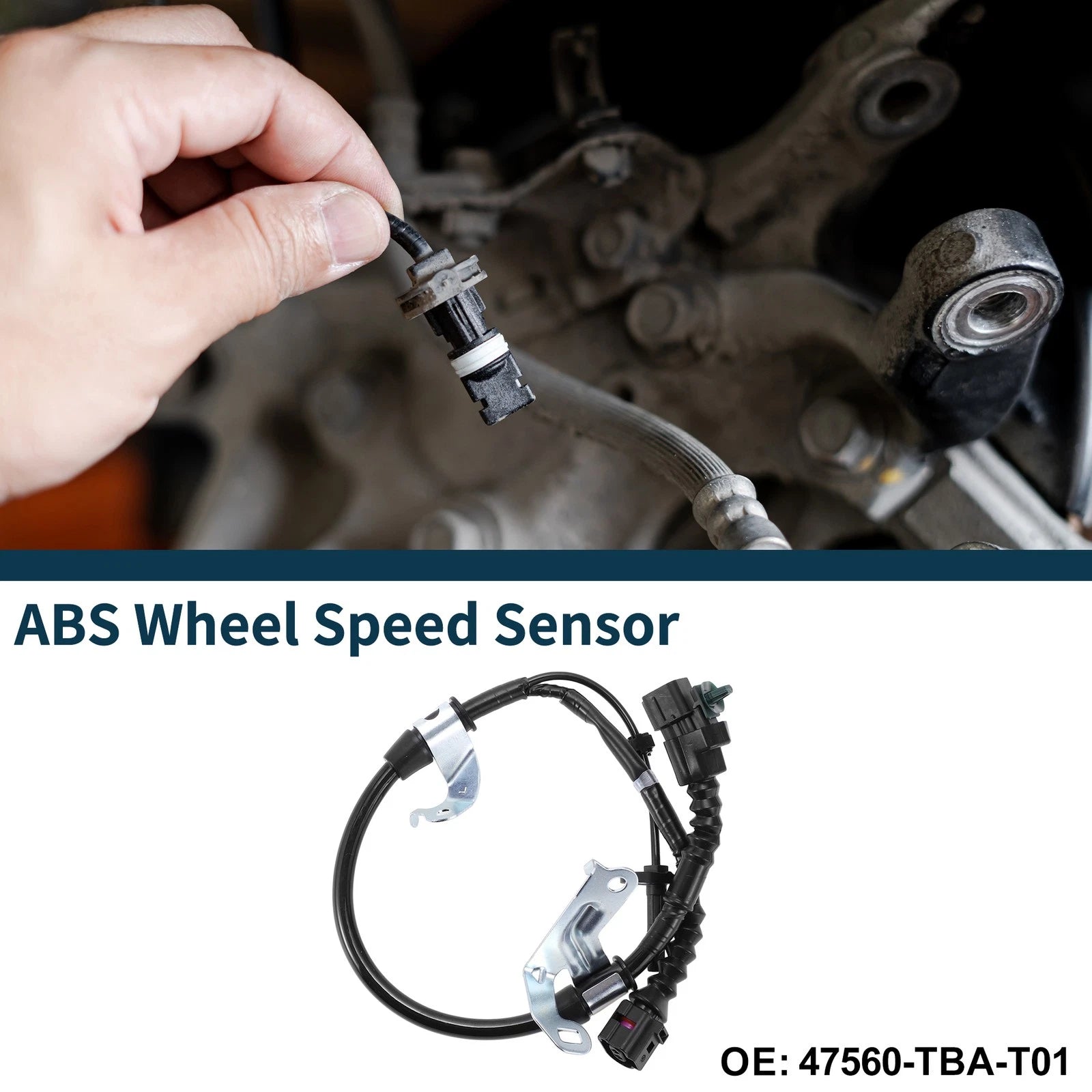 Rear Left ABS Wheel Speed Sensor No. 47560-TBA-T01 for Honda Civic (2016–2022)