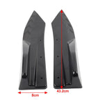 Blk Universal Rear Bumper Strip Lip Spoiler Diffuser Protector for Car