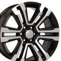 22" Machined Black Wheel for 1988-2000 Chevy C2500 - RVO4573 - RVO4573