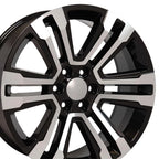 22" Machined Black Wheel for 1988-2000 Chevy C2500 - RVO4573 - RVO4573