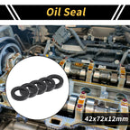 Set of 5 Oil Seal Rotary Shaft Seal NBR Rubber 42x72x12mm