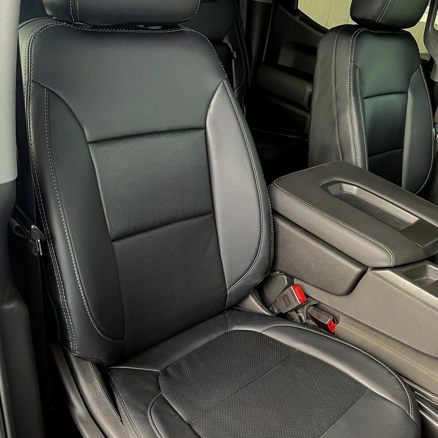 Full Kit Seat Covers for Chevy Silverado LT (2019–2021) Black Factory Style
