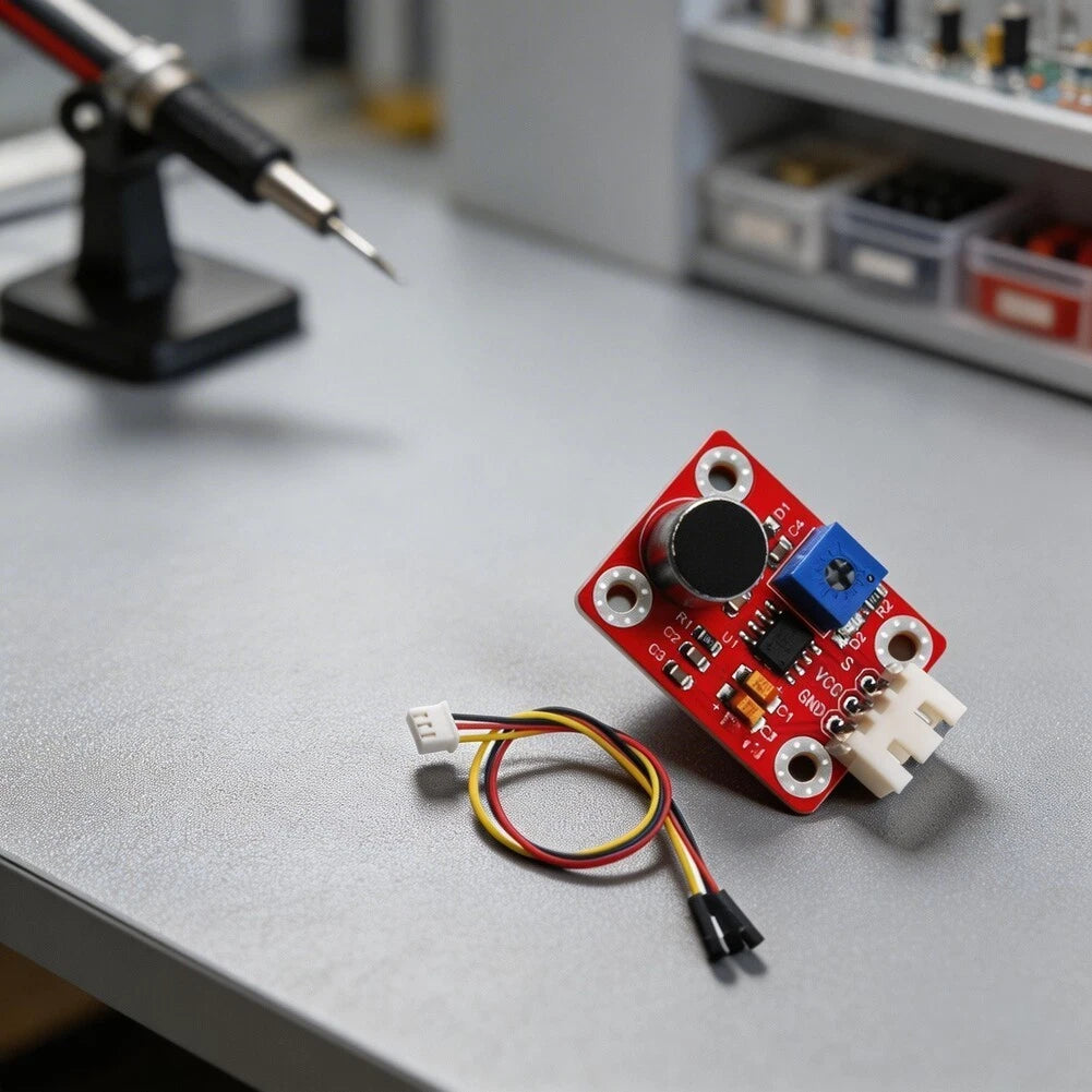 Arduino Sound Sensor with Potentiometer and LM386 Chip (DC 5V)