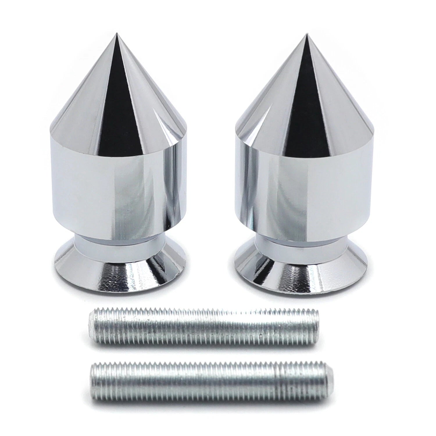 Chrome Spike Swingarm Spool 10mm for Kawasaki Ninja ZX-9R ZX900 (1998–2003)