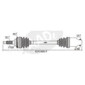 RH CV Shaft for Ford Laser KJ (1994-1998)