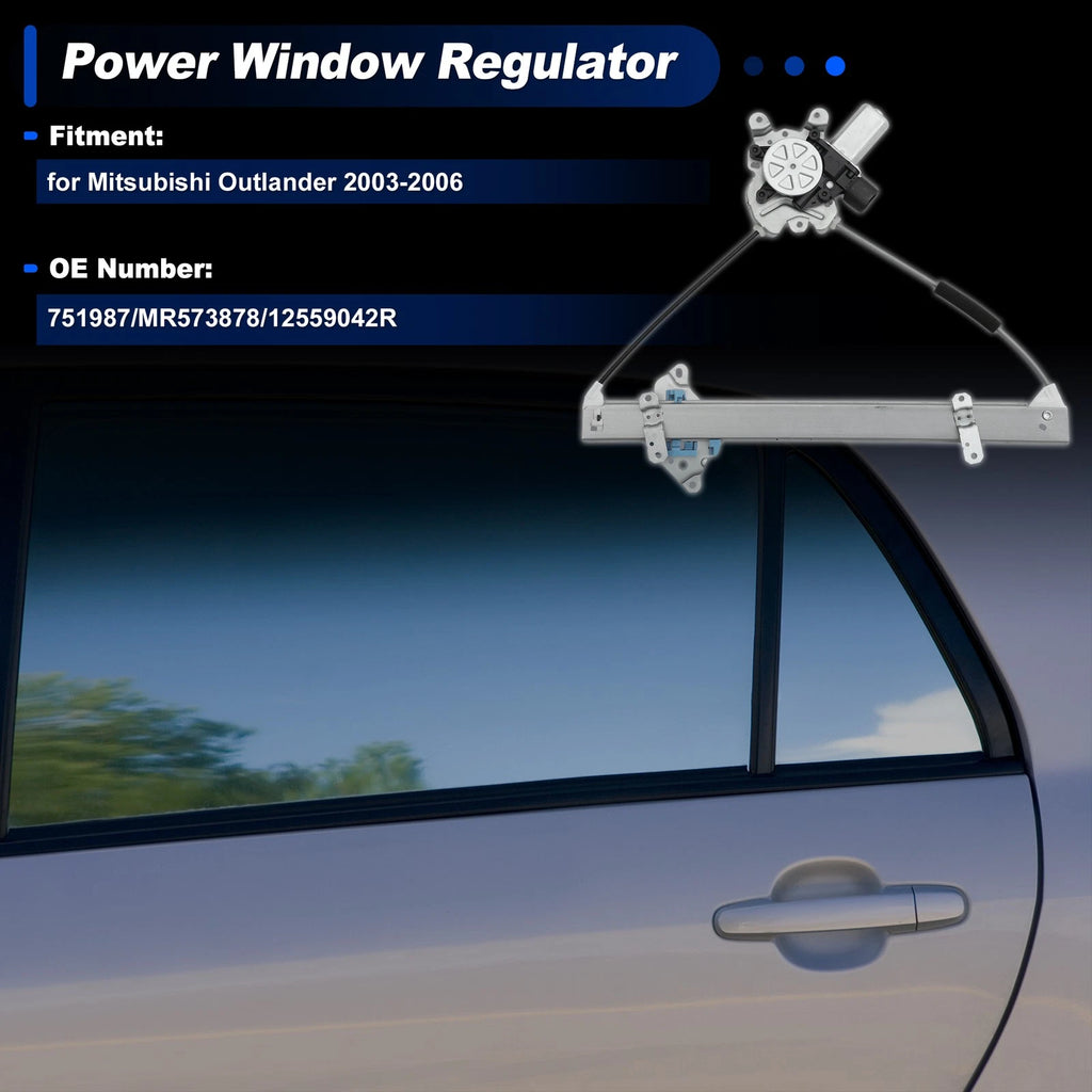 Front Right Power Window Regulator with Motor for Mitsubishi Outlander (No.751987)