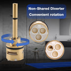 3-Function Diverter Cartridge Kit RP71718 for R11000 R22000 (Brass)
