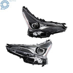 LED Headlights for Toyota Prius (2019–2022) Black Housing Left+Right