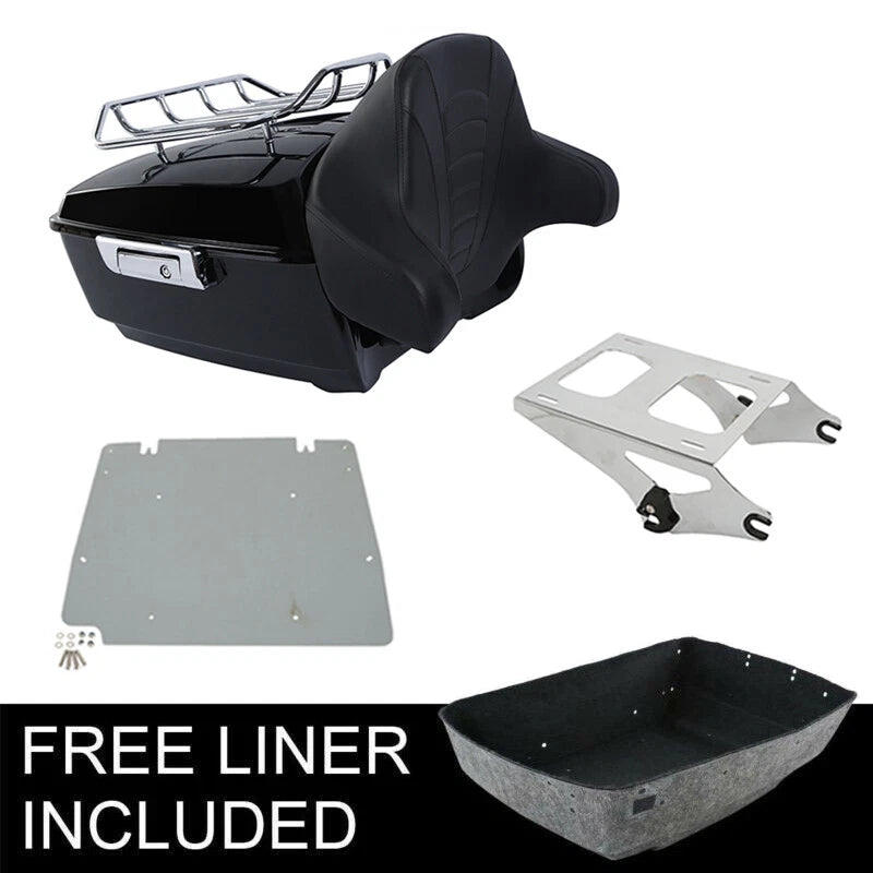 Trunk Backrest Rack Mount Plate for Harley Touring Road King (2014–2026)