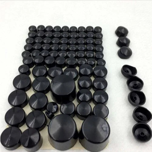 Black ABS Bolt Caps for Harley Softail Twin Cam (1984-2006)