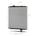 2-Row Cooling Radiator for Peterbilt 386 384 389/Kenworth W900 T800 T400 (2008–2013)
