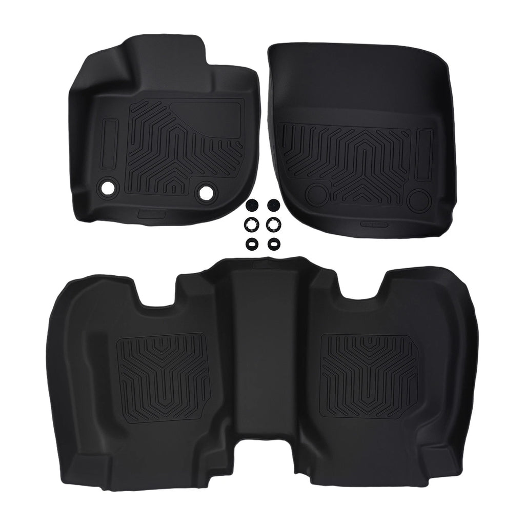All Weather TPE Carpet Floor Mats for Honda (2015–2020) Black Anti-Slip Waterproof