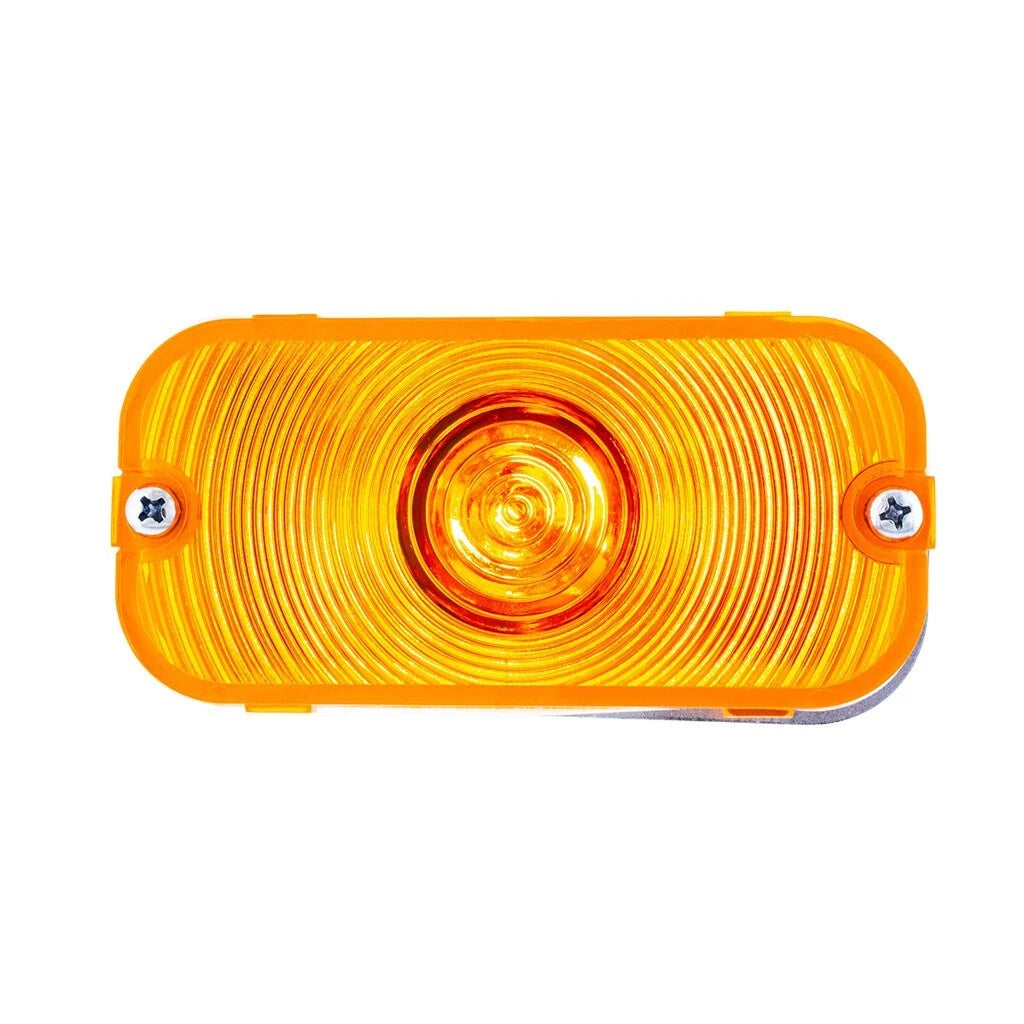 Amber Turn Signal Parking Light Assemblies Left Right for Ford Bronco (1966–1968)