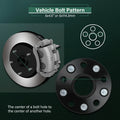 2X Hub Centric Wheel Spacers 5x4.5 12x1.5 for Toyota RAV4 Sienna (1998–2020)