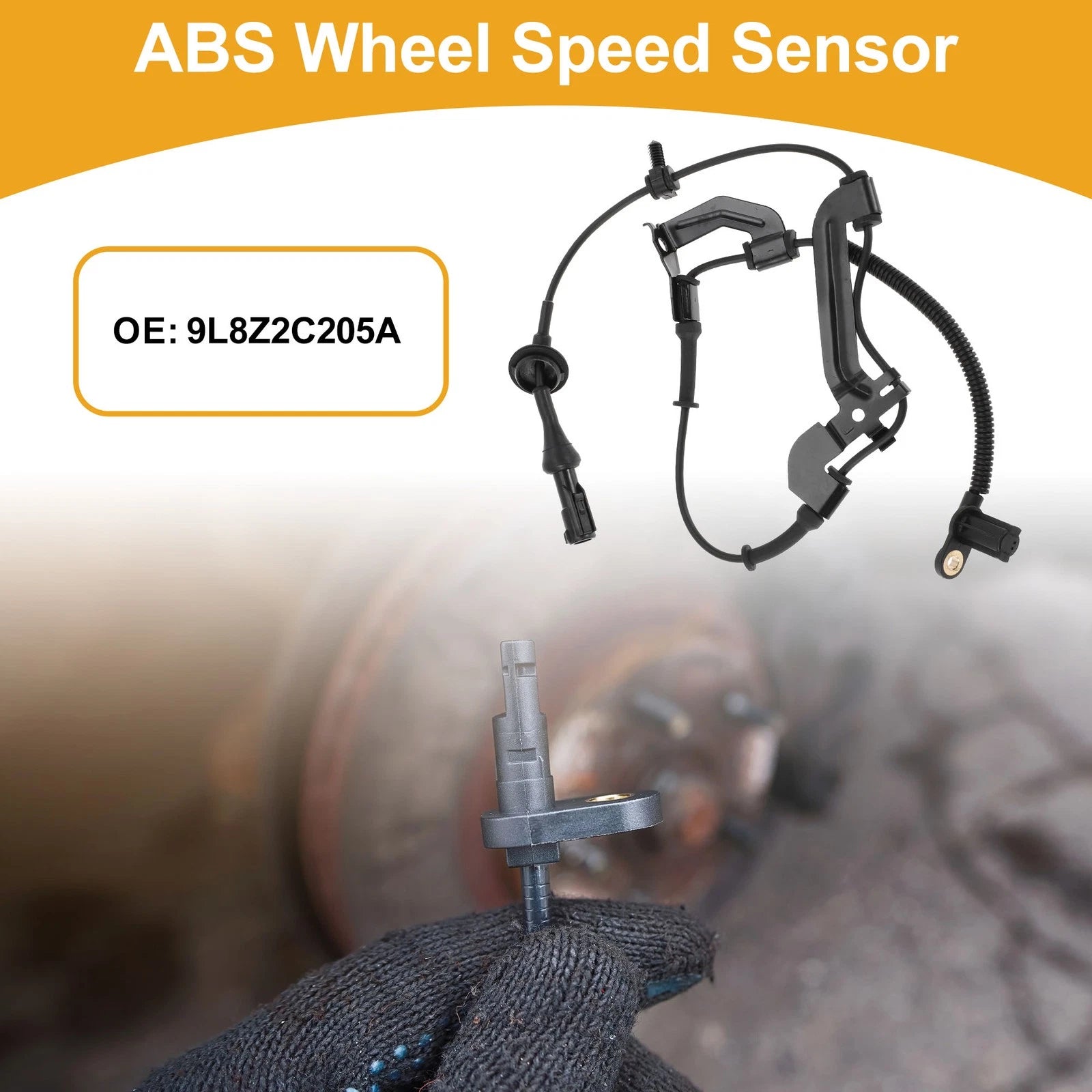 ABS Wheel Speed Sensor No.9L8Z2C205A for Ford Escape (2009–2012) Front Left