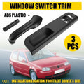 LH Door Pull Handle Trim + Window Switch Panel Bezel for VW Golf MK4 (1998–2006)