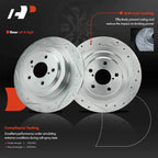 Rear Drilled Brake Rotors & Ceramic Pads for Subaru Outback (2000–2004)