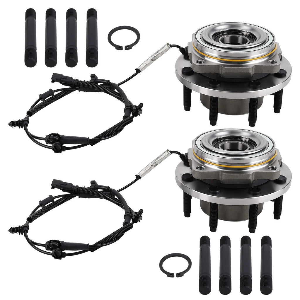 Front Wheel Hub Set of 2 for Ford F-250 F-350 Super Duty 4WD (2017–2022) HB615185PR