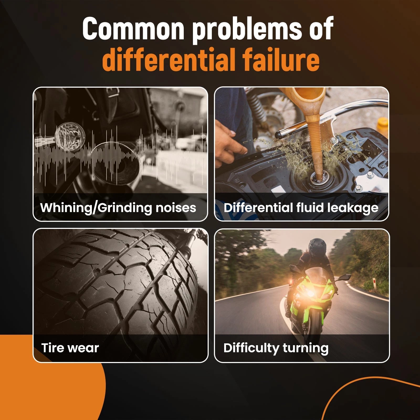 Rear Final Drive Differential Gear for Honda TRX500 Foreman (2005–2014)