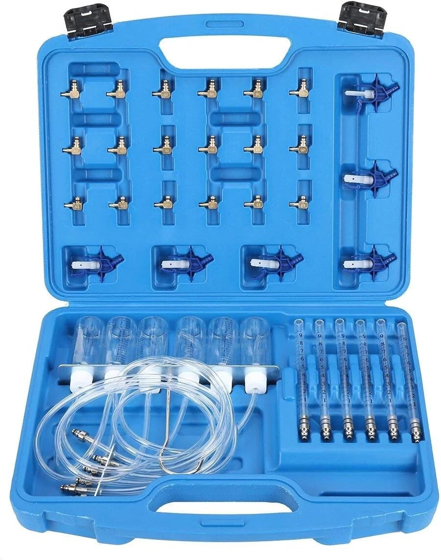 6 Cylinder Diesel Injector Flow Meter Tester Tool Kit for Common Rail