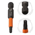 Set of 4 Magnetic Drill Bits for Electric Screwdrivers and Manual Tools