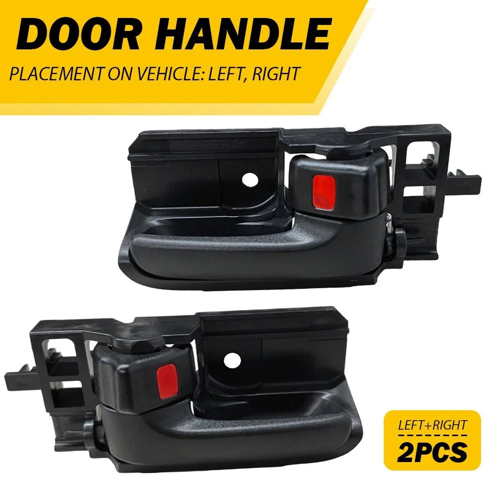 Set of 2 Inside Interior Door Handles for Toyota Corolla (2003–2008) Black