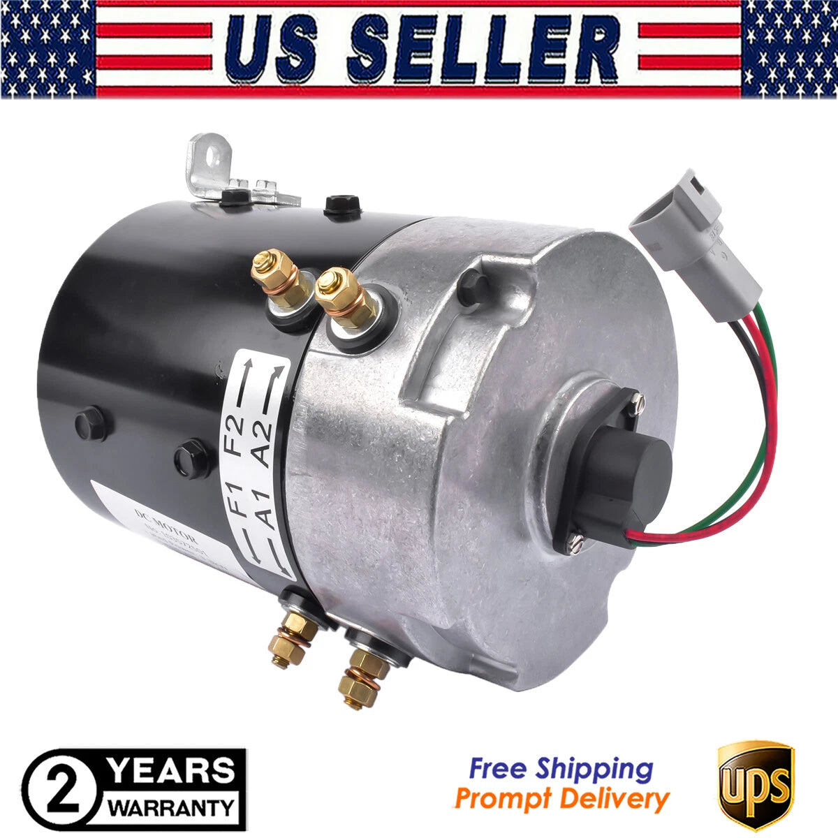 Electric Motor 3.3Hp 48 Volt for Club Car Golf Cart (103572501, 102240102)