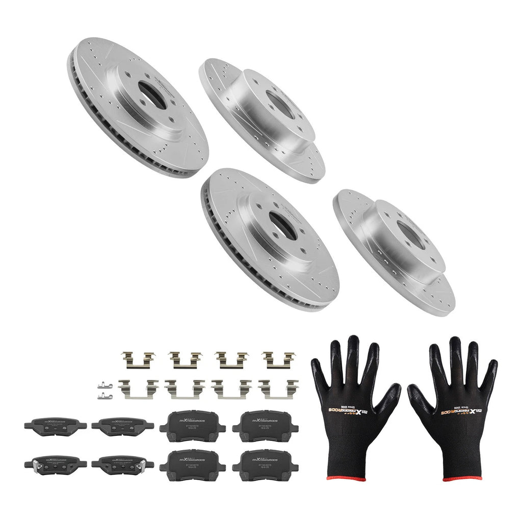 Brake Rotors & Pads Kit for Chevrolet HHR (2008) / Malibu (2006–2012) S-55093